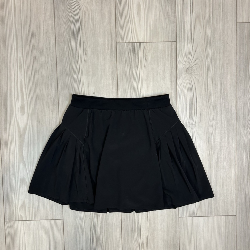 Spanx Get Moving Pleated Skort Style 50273R in Black Size Small Womens